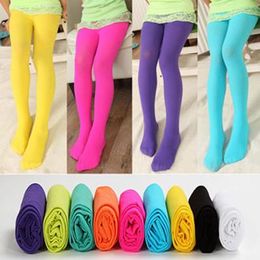New Girls Tights Pantyhose Leggings meias opacas cor para garotas 'Velvet Panty Hose Girls Kids Candy Color Cute Leggings Girl Meias