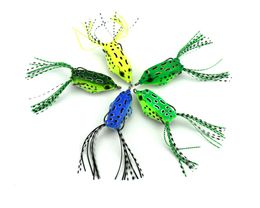 100pcs Soft Plastic Fishing lures Frog lure With Hook Top Water 5.5CM 8G Artificial Fish Tackle