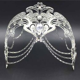Argento e Viola Paillettes MASK MASQUERADE maschera occhi MASKED BALL FANCY DRESS