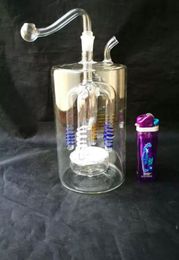 Diameter 8cm, 15cm high mute pot --glass hookah smoking pipe Glass gongs - oil rigs glass bongs glass hookah smoking pipe