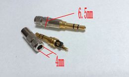 20pcs Gold plated mini copper 3.5mm 3 pole Male Repair headphone soldering