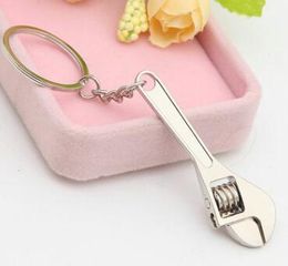 Wrench Spanner KeyChain Key ring Metal Keychains Adjustable Fashion Creative Tool