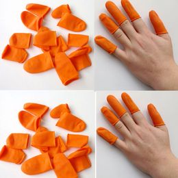 a finger cot UK - Hair Safety Latex Fingers Protector shields Finger Cots For Fusion Hair Extension professional hair extenisons tools
