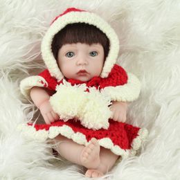 10'' Mini Reborn Baby Boy Doll Full Limbs Opened Eyes Soft Silicone Reborn Baby Dolls Lifelike kits Model