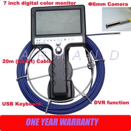 Handheld Pipe camera inspection detector underground sewer camera Endoscope 6mm camera head DVR function 710DK5-SCJ 8GB SD card