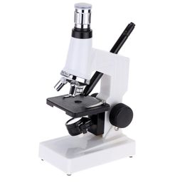 Freeshipping 1200X Educational Microscope Kit with LED Light 10-20X Zoom Eyepiece Entry Level Student Science Education Biological Instrumen