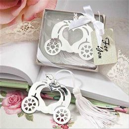 Free Shipping 20PCS Fairy Carriage Bookmark Party Favours Bridal Shower Baptism Party Gifts Event Reception Ideas