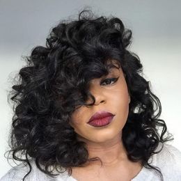 2016 Higah Qualityfull Lace Human Hair Wig Brazilian Hair Short Body Wave Glueless Full Lace Wigs With Baby Hair For Black Women