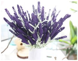 Colorful Artificial Lavender 12 Heads 51CM/20inch Bouquet Foam Flower For wedding Decoration House Party Decoration