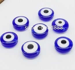 500Pcs Hamsa Hand EVIL EYE Kabbalah Luck Spacer Beads Fit Bracelet 11x5mm