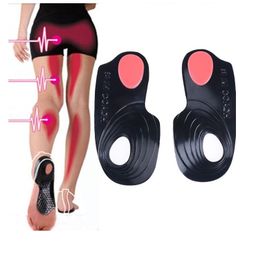 Silikon 3/4 Länge X/O-Legs Orthopädische Einlegesohlen Plattfuß Orthesen Korrektor Fußgewölbeunterstützung Massierende Schuheinlegesohle für Schuhe