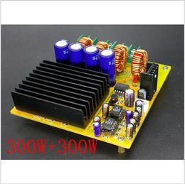 Freeshipping 2x300W TAS5630 dual-channel Class D digital power amplifier board with AD827 pre-HIFI