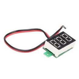 Mini DC 2.5-30V Yellow LED 3-Digital Display Voltage Voltmeter Panel Motor B00260