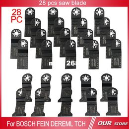 28 pcs saw blades for oscillating multi tools as FEIN multimaster,Dremel power tool,best for cutting wood metal,free shipping