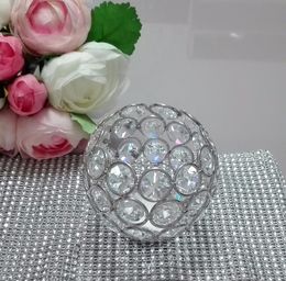 Cheap crystal bead candle holder for wedding centerpieces table decoration