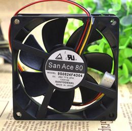 Original SANYO 80*80*25 24V 0.07A 9S0824F4D04 3 line 8CM high-end cooling fan