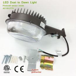 -US 85-277V ETL CE 50w 70w automatico LED crepuscolare a Dawn Lamp con sensore di luce, qualità SMD 2835 IP65 Security Street Light