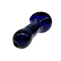 New 4-Inch Blue Glass Spoon Pipe for Smoking - Hand Pipes with Unique Design