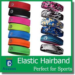 2017 Squash Topwise Brand Fashion Women Men Sports Headband Wide Elastic Hairband Unisex Stretchy Sweatbands Yoga Gym Hair Head 13 color