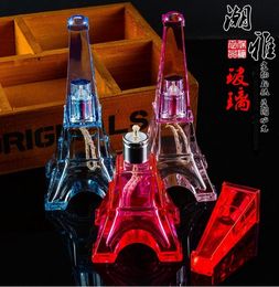 alcohol lamps UK - Tower in Paris stained alcohol lamp --glass hookah smoking pipe Glass gongs - oil rigs glass bongs glass hookah smoking pipe -