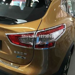 ABS Chrome Rear Head Light Lamp Cover Trim Tail Head Light Cover For 2015 2016 Nissan Qashqai J11 Auto Styling Accessory