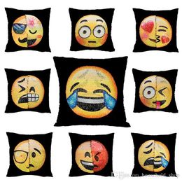 Shop Black Emoji Cushions UK | Black Lucci Printed Pillow Cover | Printed