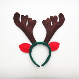 New Reindeer Antlers Headband Cute Deer Elk Horn Headdress For Children Adults Christmas Party Costume Decor ZA5071