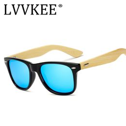 2018 NEW LVVKEE Luxury wood Driving Polarized sunglasses men bamboo Top quality women sun glasses brand designer UV400