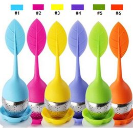 Creative Silicone Tea Philtres Stainless Steel Tea Infuser Multi Colour Diameter 4cm Tea Strainers with Food Grade C049