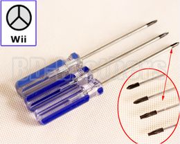 3.0 Y Screwdriver Triwing Screwdrivers 45# Steel Y * 75mm Transparent Handle for Wii NDSL GBA SP Reapir Tool 480pcs / lot