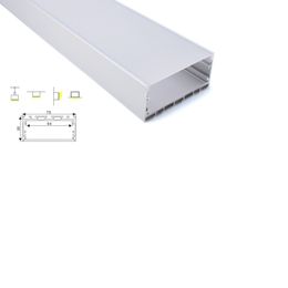 50 X 1M sets/lot New developed led Aluminium profile and Super wide 75mm U Channel profile for ceiling or wall lamps