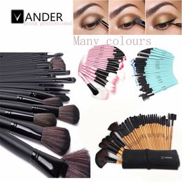 Professional 32 Pcs Makeup Brush Tools Vander Professional Soft Face Lip Eyebrow Shadow Make Up Brush Set Kit +Pouch Bag Maquiagem