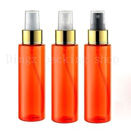 30pcs/lot 100ml Empty Plastic red Spray Bottle, Refillable Small PET Atomizer, Perfume Sample Container