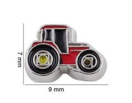 20PCS/lot Farm Locomotive Car Floating Locket Charms Fit For Glass Magnetic Memory Floating Locket Pendant Jewelrys Making