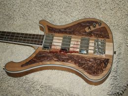 Custom 4003 Bass 4 string Bass Guitar wood Manual sculpture Electric bass colored VOS Speical Offer Made in China free shipping A1119