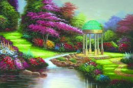 Thomas Kinkade Landscape Oil Painting Reproduction High Quality Giclee Print on Canvas Modern Home Wall Art Decor TK129