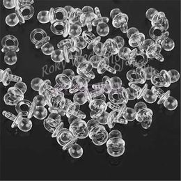 Free Shipping! 50PCS Mini PACIFIERS Baby Shower Favor Clear Color Birthday Party Candy Box's DIY Decoration