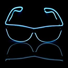 Novelty Lighting Glow Sun Glasses Led DJ Safety Light Up Multicolor Frame Voice control