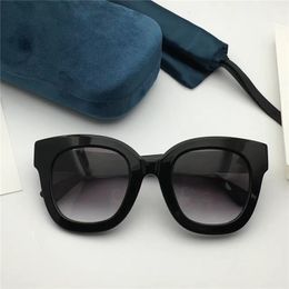 0208S Black Grey shaded Sunglasses for Women with stone stars Fashion Sun glasses with case