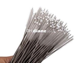 Fashion Hot Straws cleaning brush Baby feeding bottles cleaning brush 17cm Stainless steel wire KD1