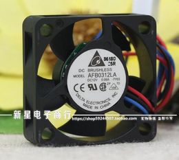 Delta AFB0312LA 30*30*10 12V 0.08A 3CM three wire speed dual ball silent fan