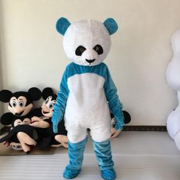 2017 Factory direct sale blue panda mascot costume Christmas Halloween animal funny bear mascot Costume Adult Size