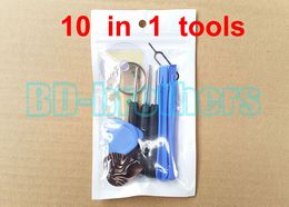 High Quailty 10 in 1 Repair Pry Opening Tools Kit With 5 Point Star Pentalobe For iPhone 5 5s 4 4s 3Gs 6G 6Plus 6S 300sets