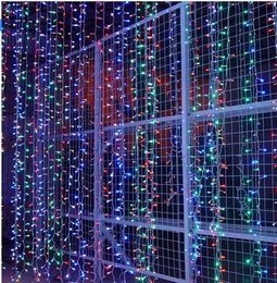 3M x 3M 300 LED Christmas Light String Fairy Tale Wedding Curtain Decorative Light/Lighting AC110V-250V