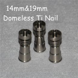 GR2 Titanium Nails 14mm19mm Domeless Feminino Feminino Prego Universal Domeless Titanium Nails mais conveniente Ti Nail