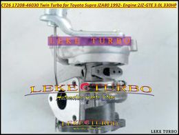 One piece of Twin Turbo CT12B 17208-46030 17208 46030 Turbocharger For TOYOTA Supra JZA80 1993-98 2JZ-GTE 2JZGTE 2JZG 3.0L 330HP