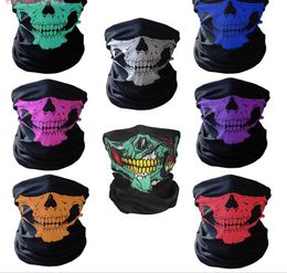 Skull Design Multi Function Bandana Ski Sport Motorcycle Biker cycling Scarf Face Masks Outdoor Facial Mask Tactical masks