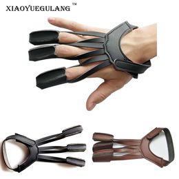 High Quality 3 Finger Archery Protect Glove Archery Glove Ultrafiber Glove Design for Hunting Shooting Compound Recurve Bow