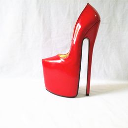 25CM Heel Height Sexy PU Pointed Toe Stiletto Heel Pumps Party Shoes US Size 5-13.5 NO.P2407