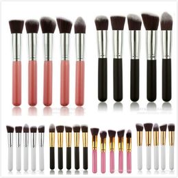 Professional Powder Blush Brush Facial Care Facial Beauty Cosmetic Stipple Foundation Makeup Tool 5pcs/set in stock 120 set